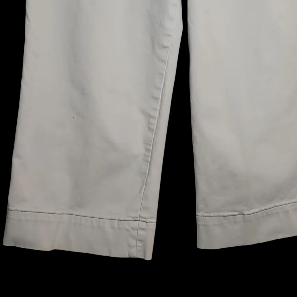 Bagatelle 12 Ivory High Rise Wide Leg Crop  Neutral Scandi Girl Y2K Coastal
